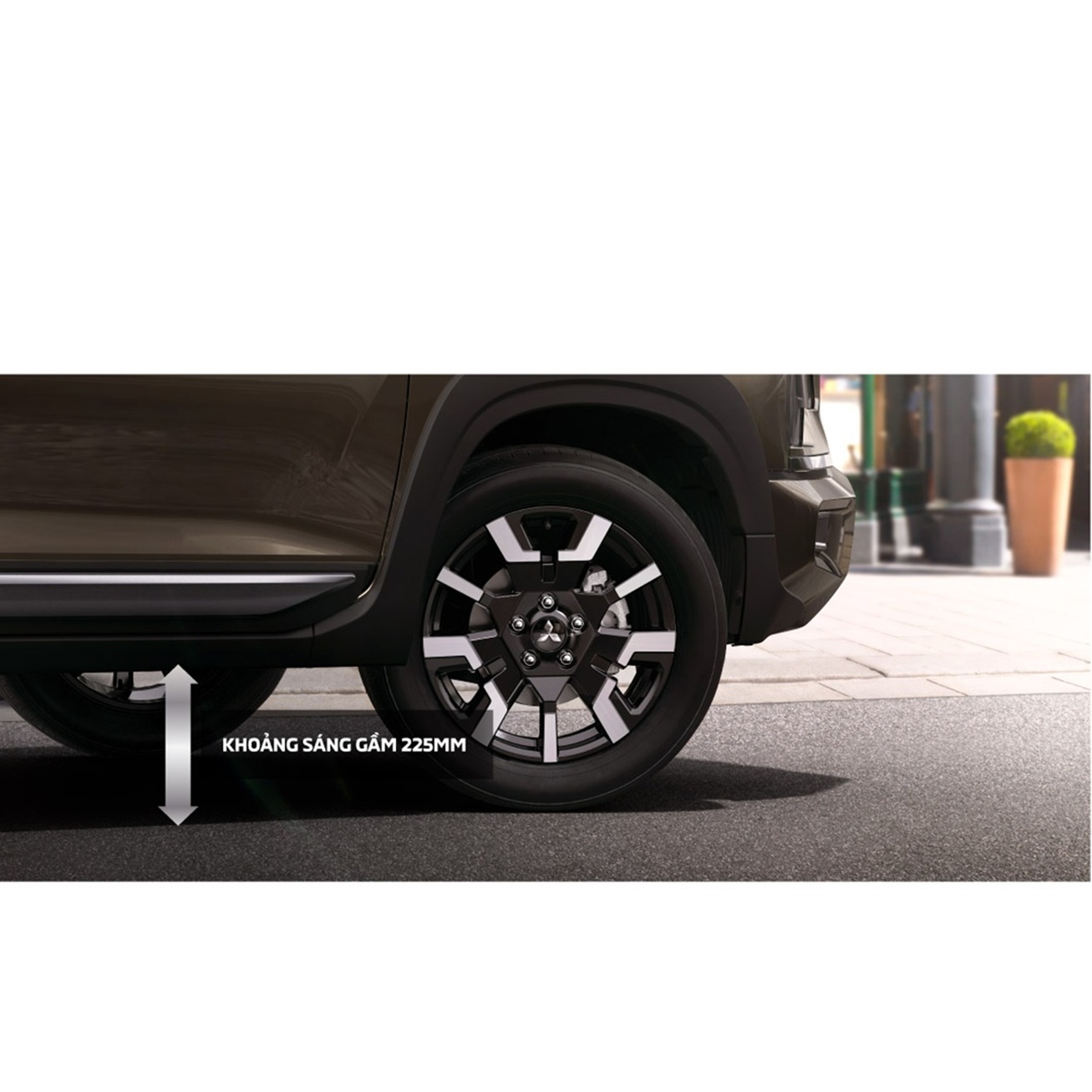 KHOẢNG SÁNG GẦM 225MMKhả năng lội nước lên tới 400mm, chinh phục mọi địa hình