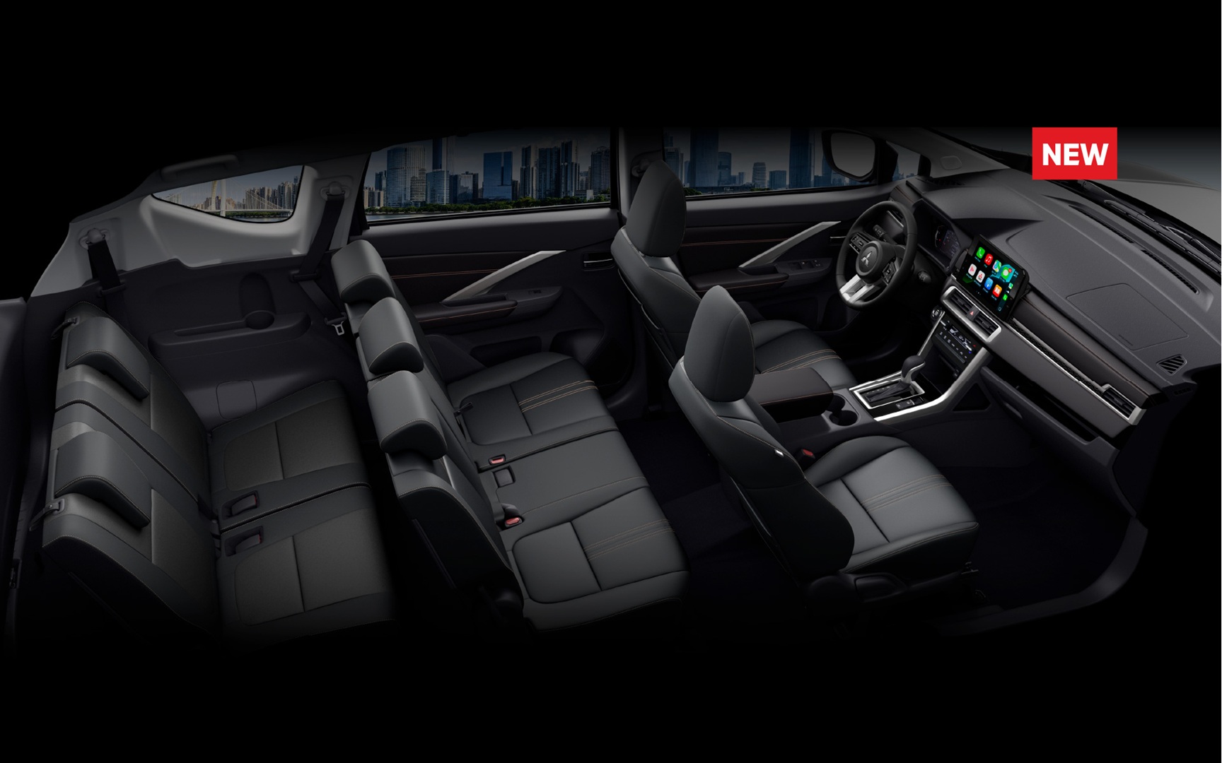 RỘNG RÃI & SANG TRỌNGGhế da mang tông màu đen, giảm hấp thụ nhiệt