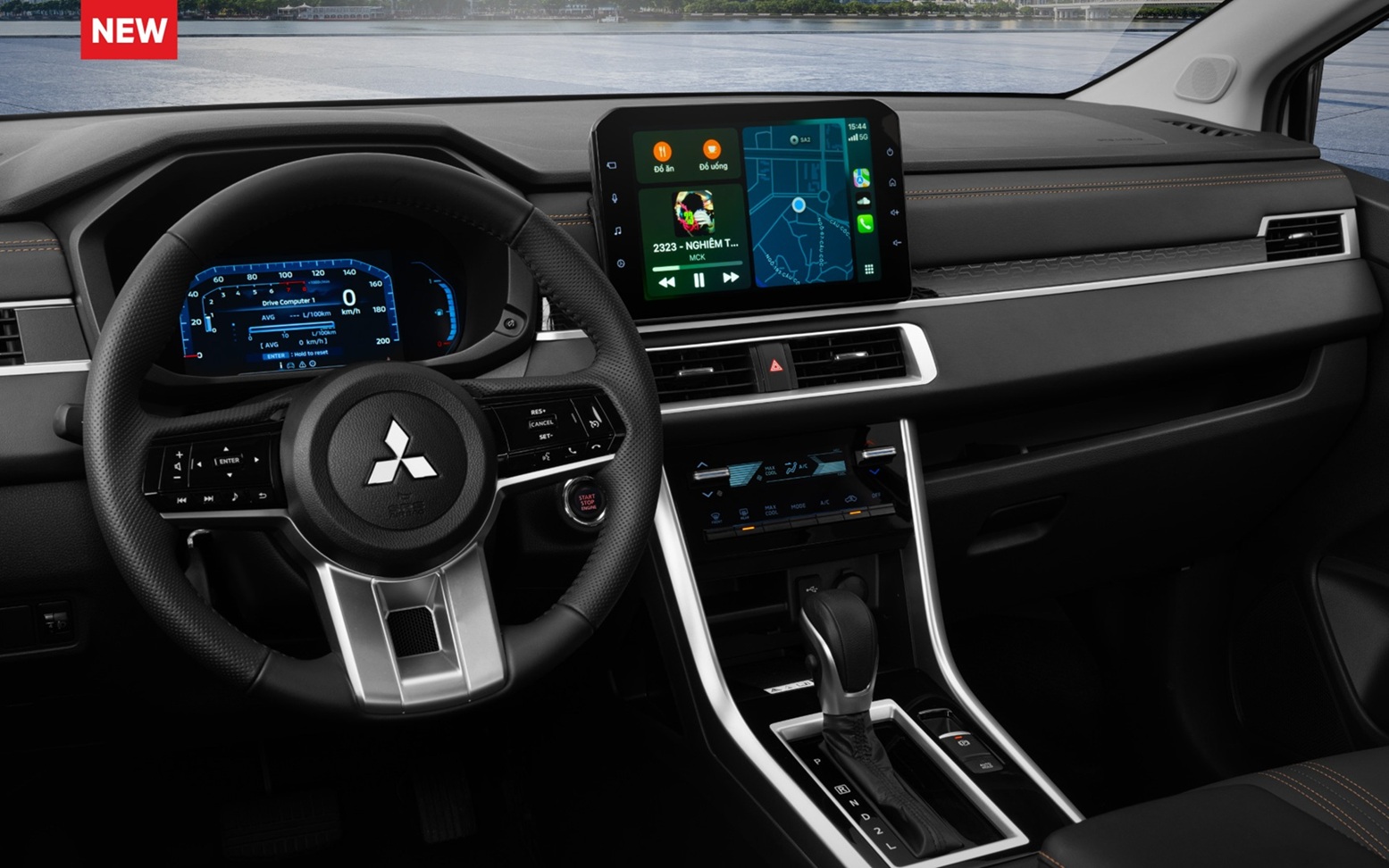 Vật liệu mềm trên táp lô và táp-pi cửa (Màu mới)Nội thất tinh tế hơn với vật liệu mềm mại cao cấp, kết hợp phối màu mới, mang lại cảm giác sang trọng và thoải mái